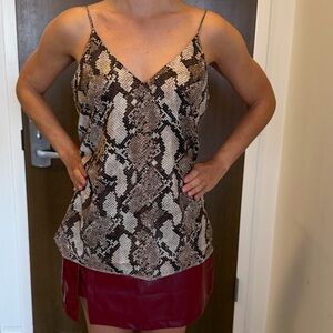 Snake Print Cami Top (Fits US Medium)